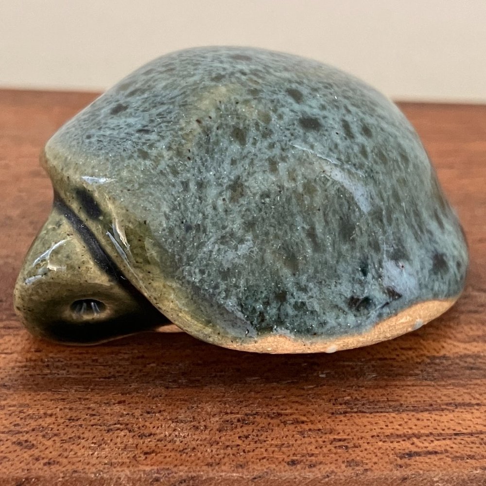 Glazed Pottery Turtles - Set of 4 - Vintage - Picture 5 of 8